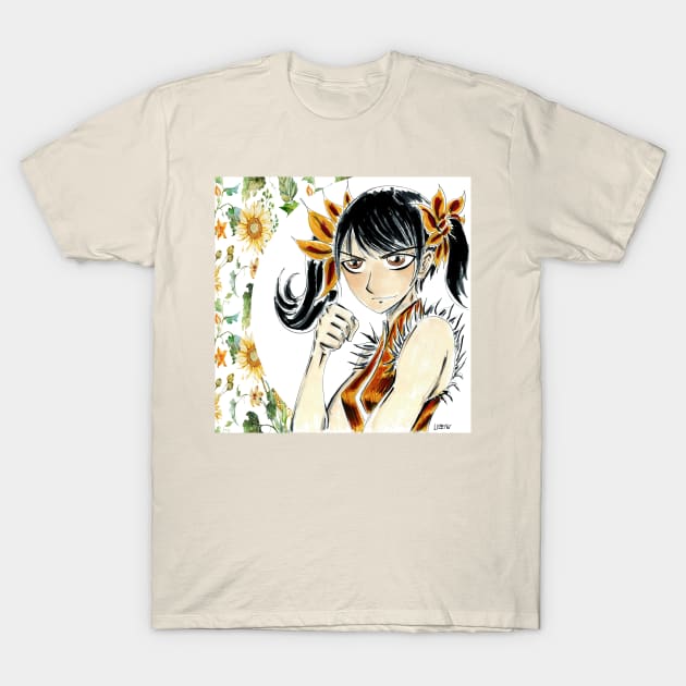 ling xiaoyu in tekken tournament fight T-Shirt by jorge_lebeau